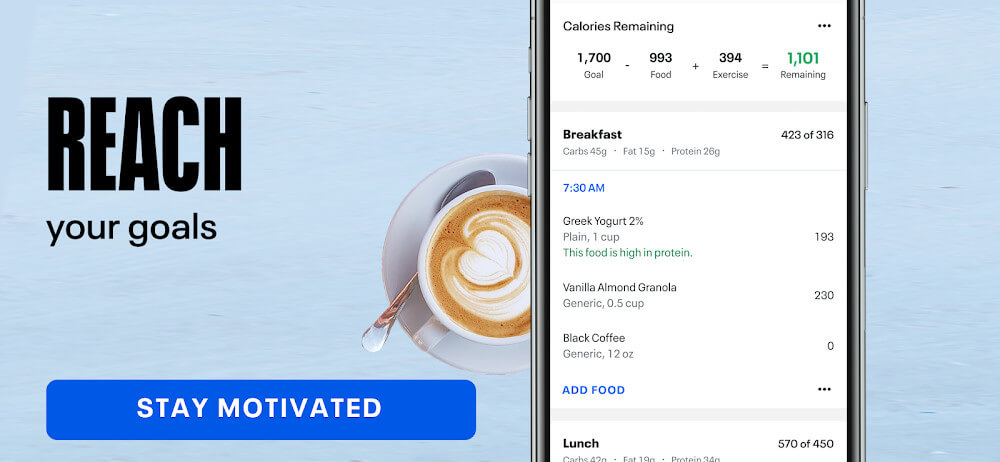 MyFitnessPal: Diário alimentar Captura de tela 4