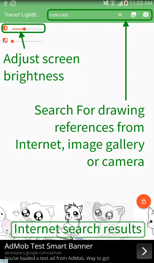 Tracer!  Lightbox tracing app Скриншот 2