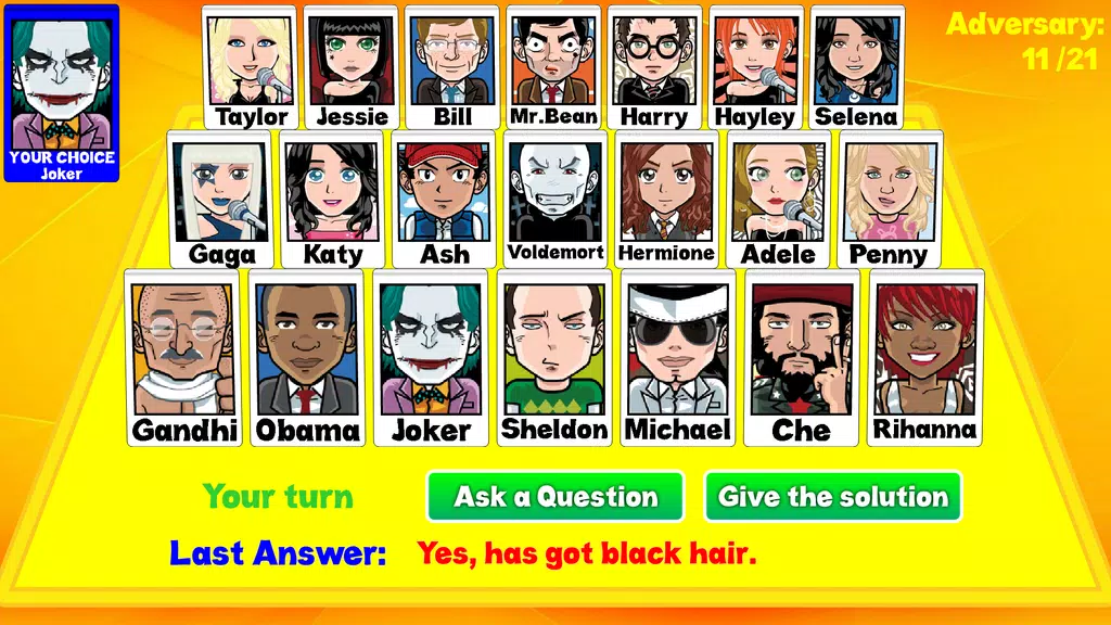Guess who the character is Zrzut ekranu 2