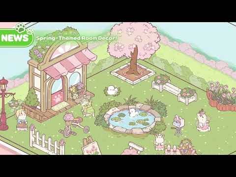 『Cats & Soup』の桜が特徴の春アップデートビジュアル