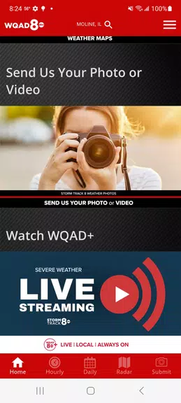 WQAD Storm Track 8 Weather 스크린샷 4