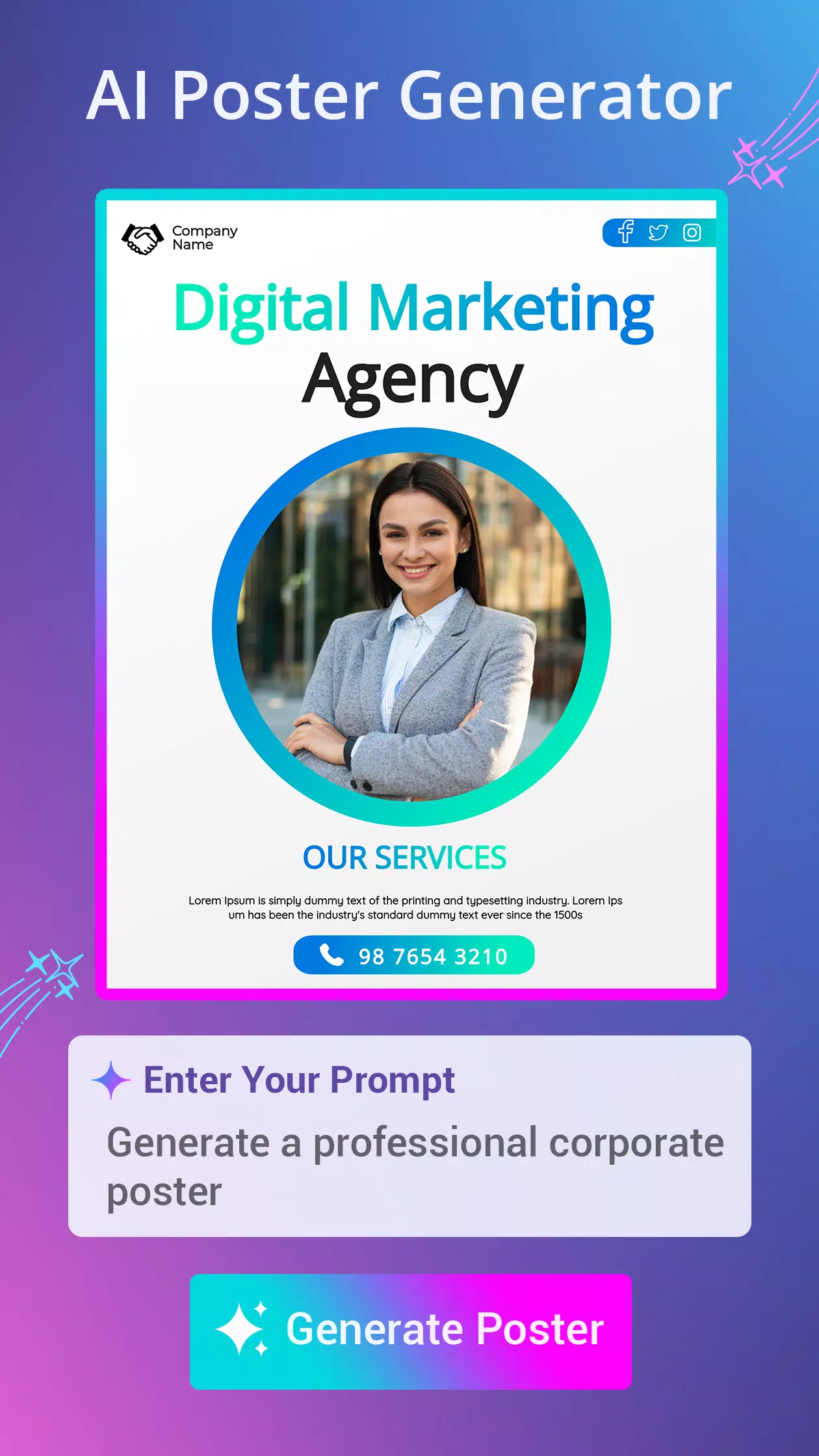 Poster Maker AI flyer maker Скриншот 2