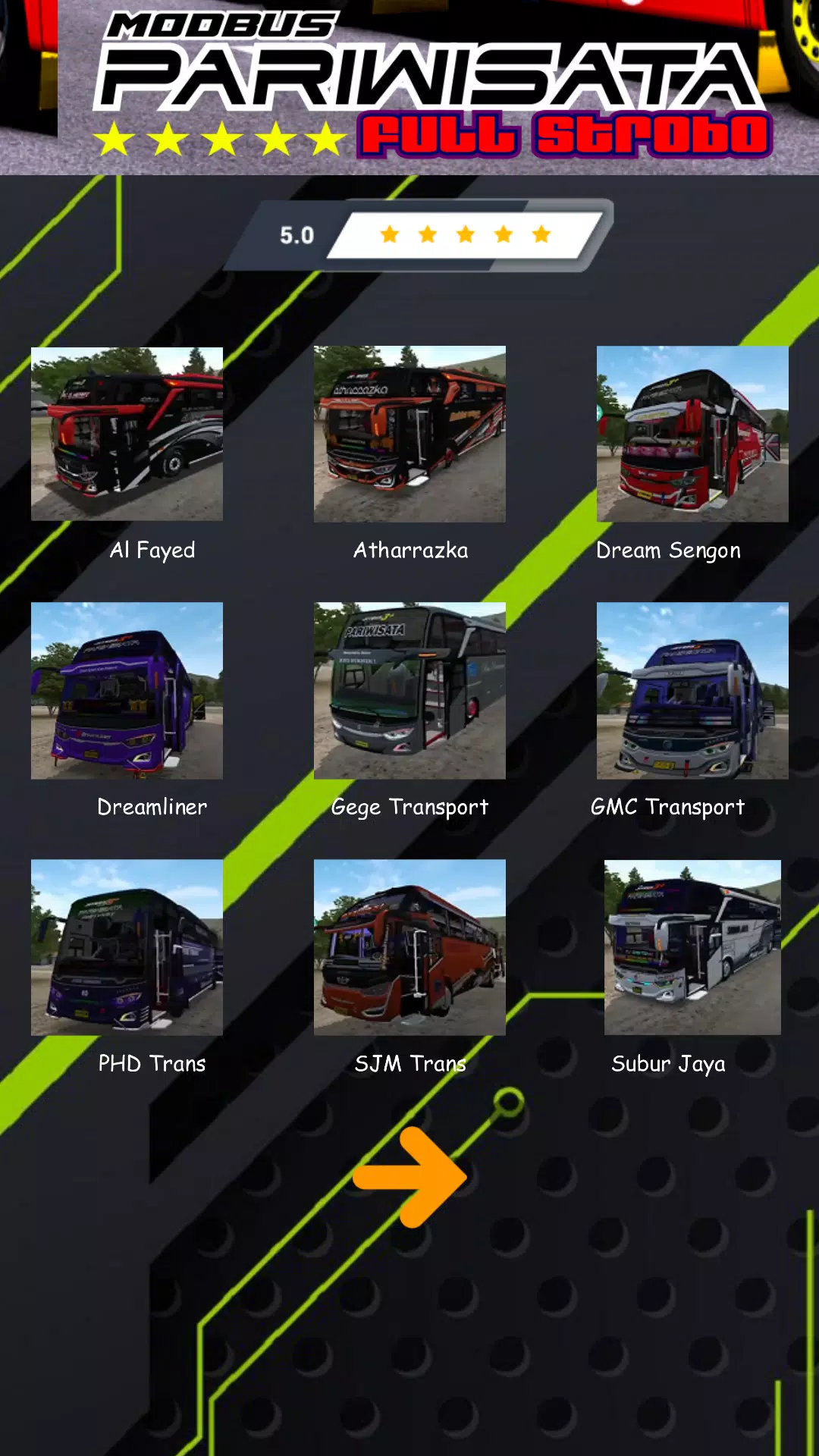 Mod Bus Pariwisata Full Strobo Capture d'écran 2