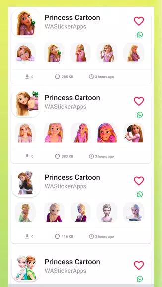 Princess Animated Stickers スクリーンショット 1