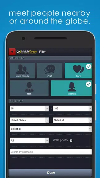 Free Dating App & Flirt Chat - MatchOcean ဖန်သားပြင်ဓာတ်ပုံ 3