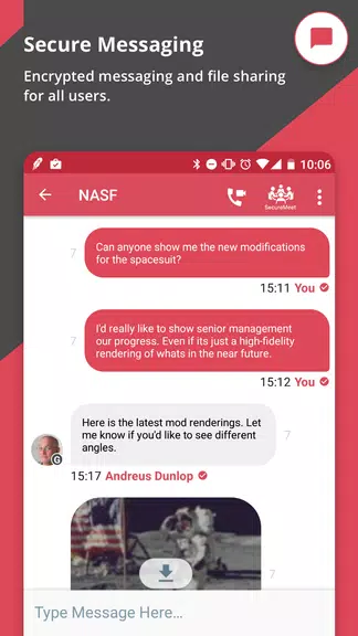 NetSfere Secure Messaging Ảnh chụp màn hình 4