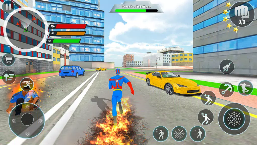 Police Robot Rope Hero Game 3d Скриншот 1