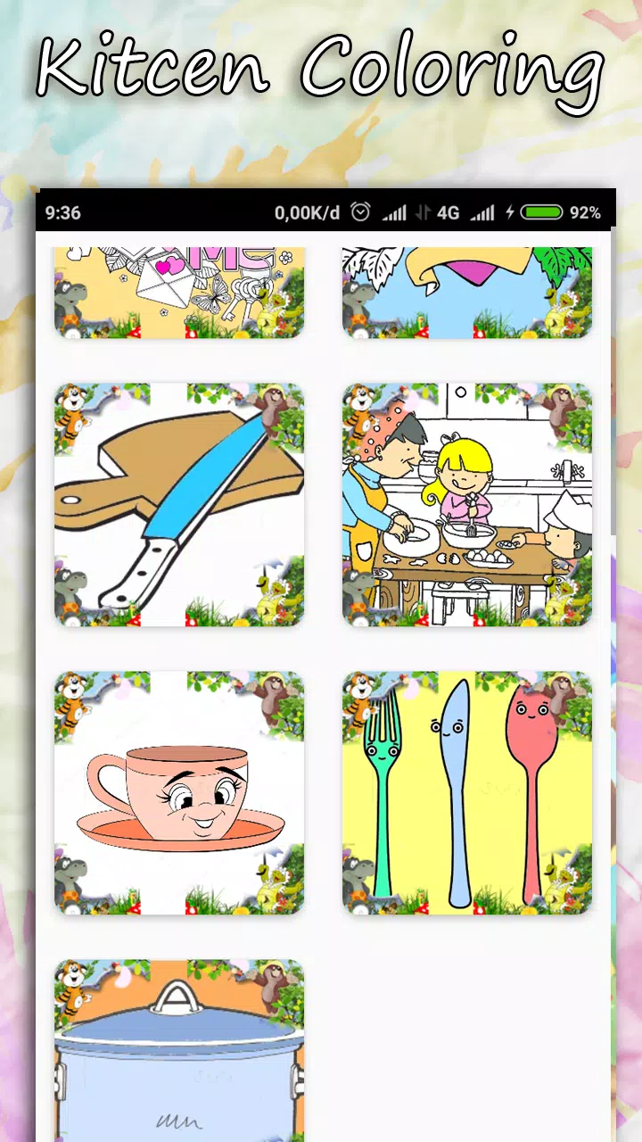 Coloring Kitchen Cooking page Capture d'écran 2