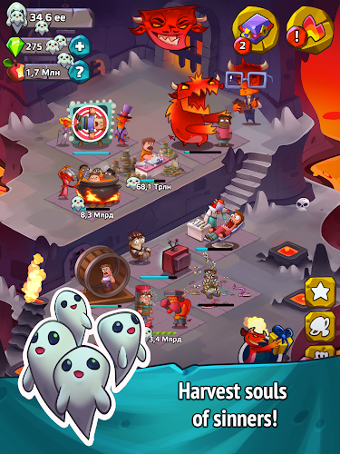Idle Evil Clicker: Hell Tap ဖန်သားပြင်ဓာတ်ပုံ 2