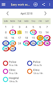 Easy work scheduling Screenshot 1
