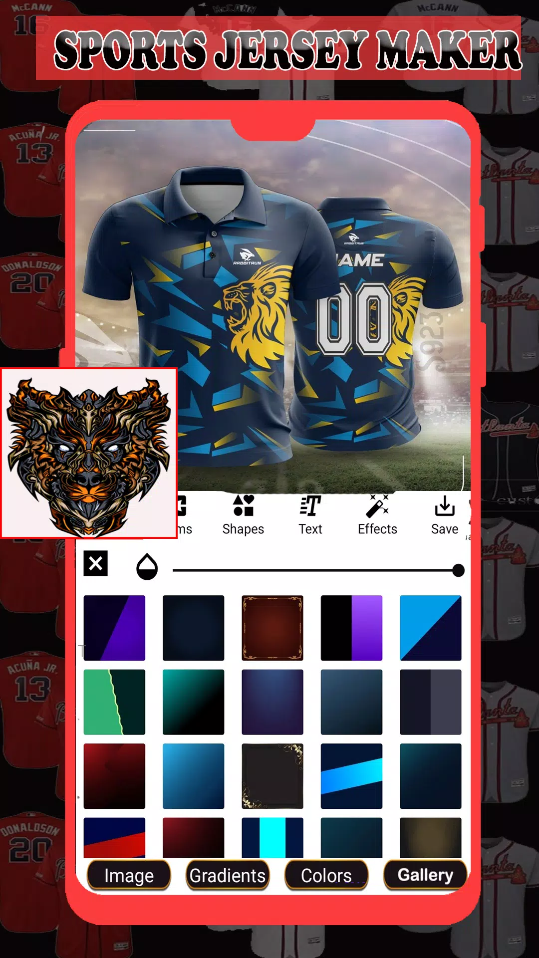 Sports Jersey Maker Capture d'écran 4