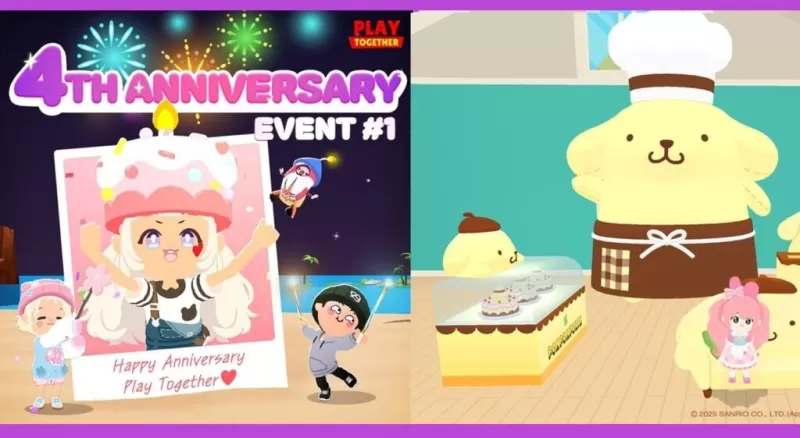 เล่นด้วยกันเป็นวันครบรอบ 4 ปีกับ Pompompurin Café