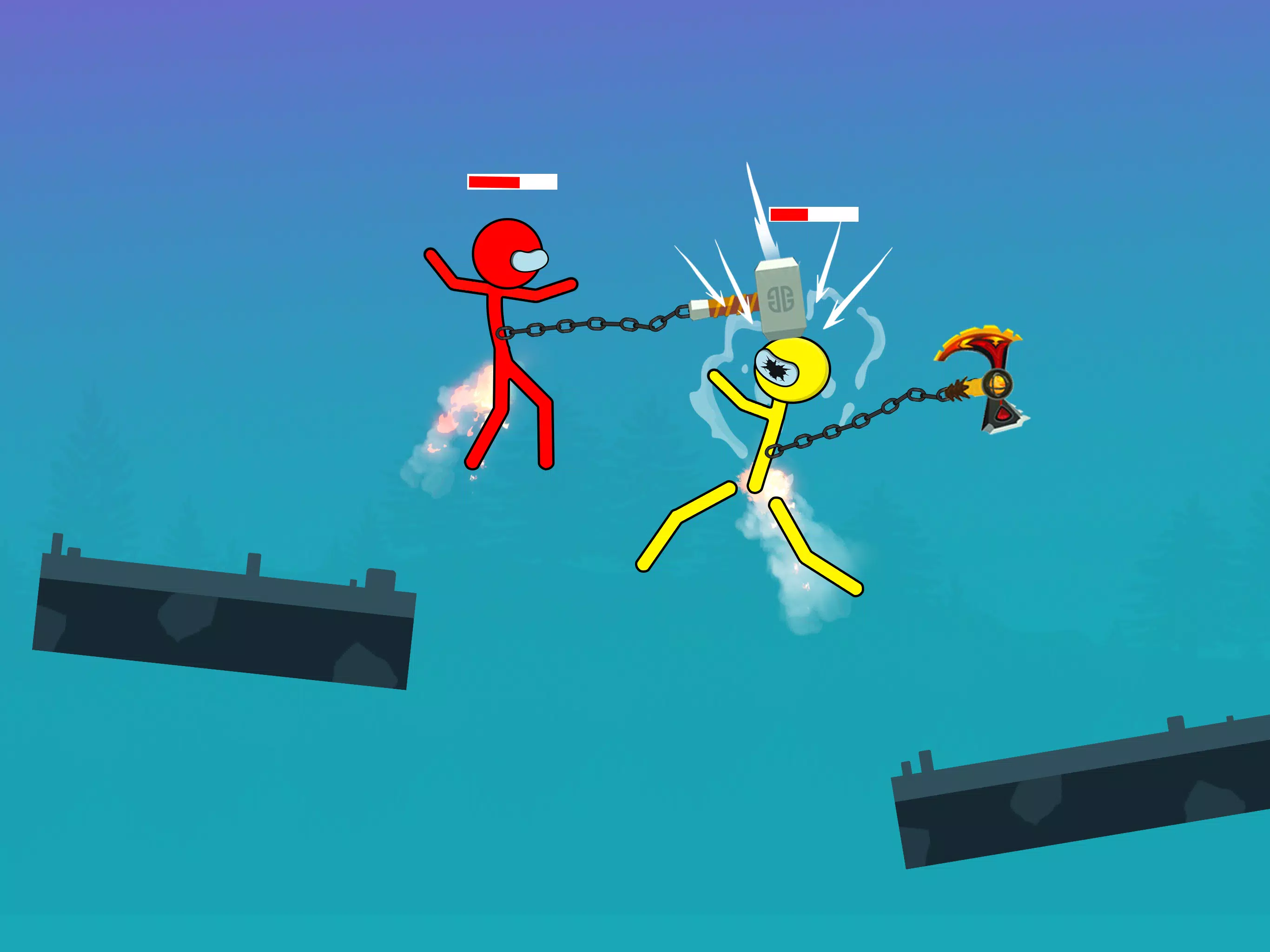 Stick Hero Stickman Smasher Captura de tela 2
