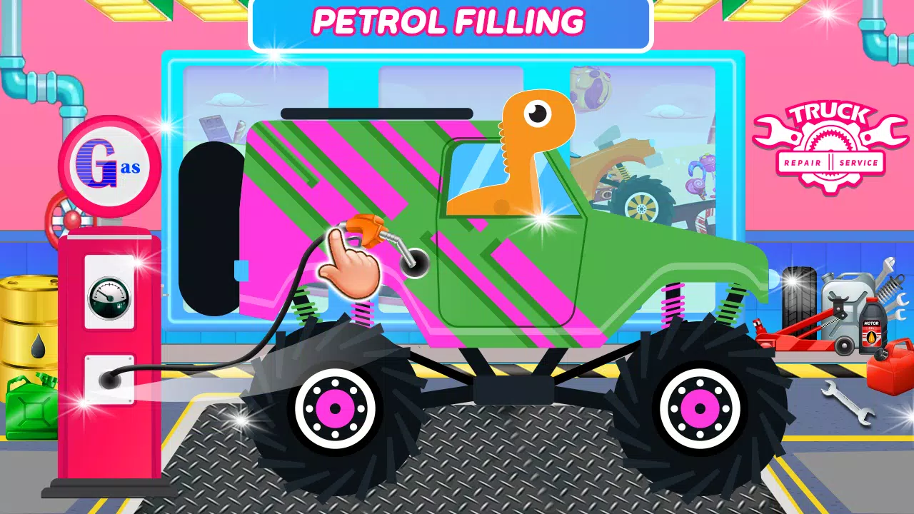 Dinosaurs Trucks Auto Workshop应用截图第1张
