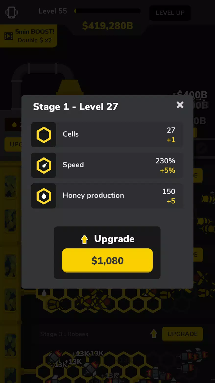 Idle Bee Factory Tycoon Скриншот 2