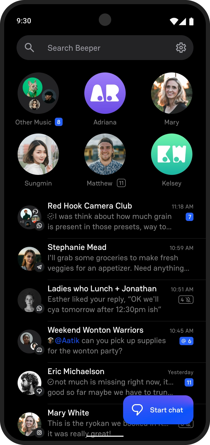 Beeper: Universal Chat Captura de pantalla 2