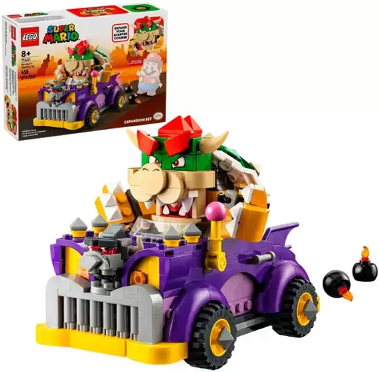 Set Pengembangan Kereta Otot Lego Super Mario Bowser