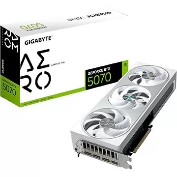 La tarjeta gráfica Gigabyte Aero GeForce RTX 5070 con refrigeración de triple ventilador cae por debajo del PVP