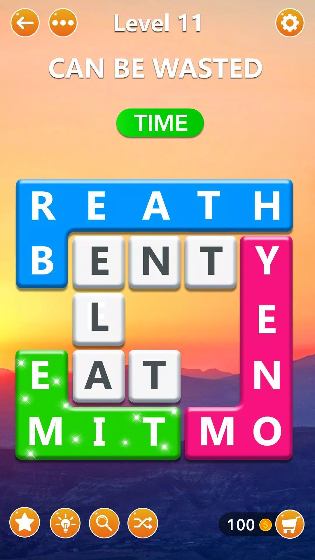 Word Blocks Puzzle - игры в сл Скриншот 1