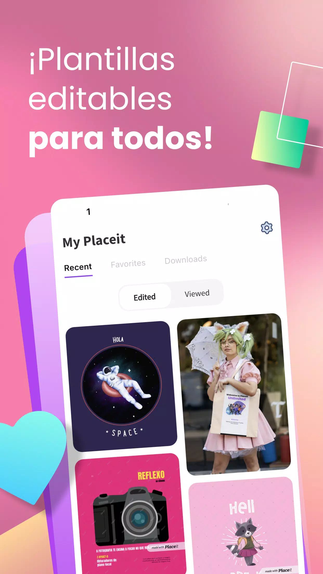 Placeit Captura de pantalla 1