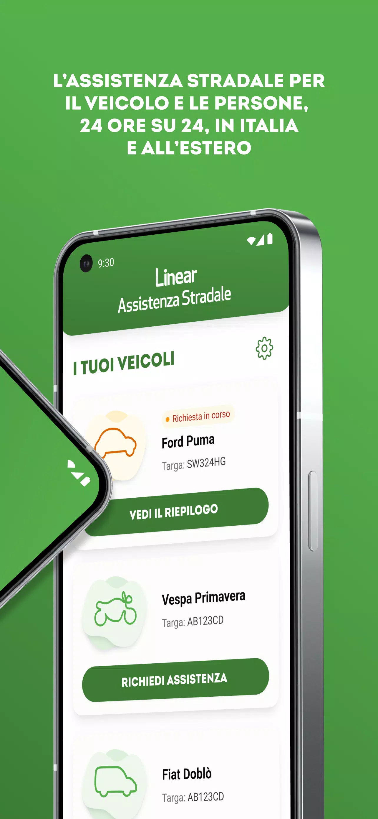 Linear Assistenza stradale Captura de pantalla 2