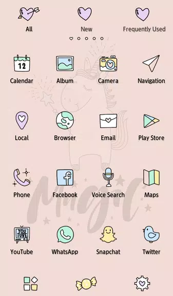 Unicorn Magic Theme Ekran Görüntüsü 3