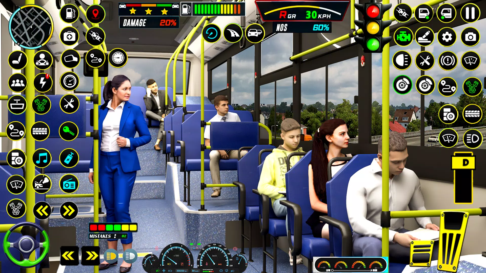 Bus Games City Bus Simulator Captura de tela 2