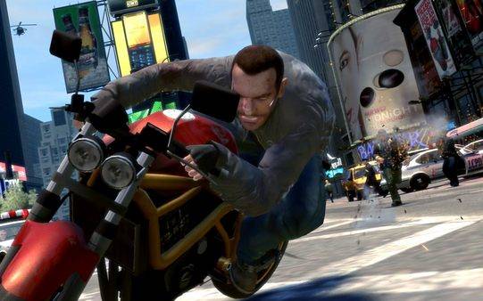 GTA 4 menunggang basikal