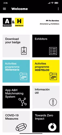 Schermata Alimentaria & HOSTELCO 1