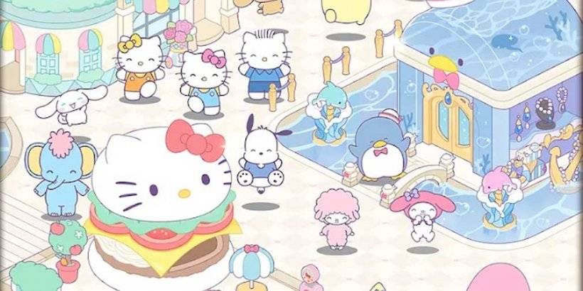Hello kitty ang aking pangarap na tindahan ay nagbibigay-daan sa iyo na ibahin ang anyo ng isang nag-iisa na malalim na magprito sa iyong sariling komersyal na konglomerya, ngayon sa pre-rehistro