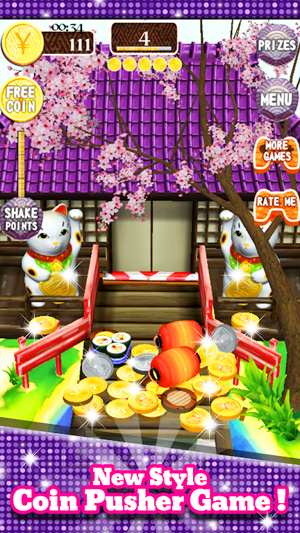 Coin Japan Pusher Fever Mania Captura de pantalla 1