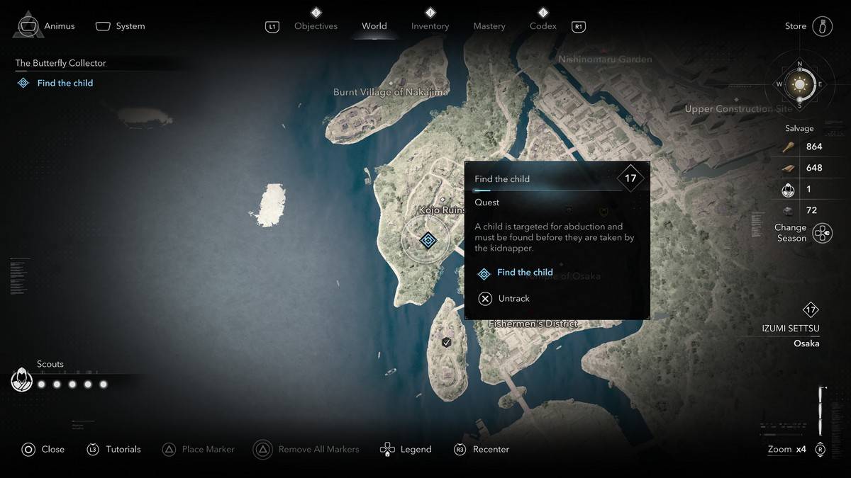 Wie und wo man alle Schmetterlingskollektormitglieder in Assassins Creed Shadows Mucho finden kann