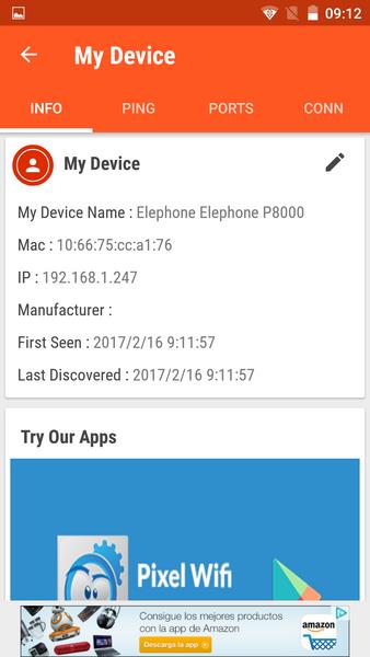 Pixel NetCut WiFi Analyzer Zrzut ekranu 1