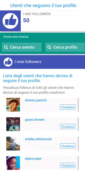 nowEvent - L’app a misura di evento Zrzut ekranu 3
