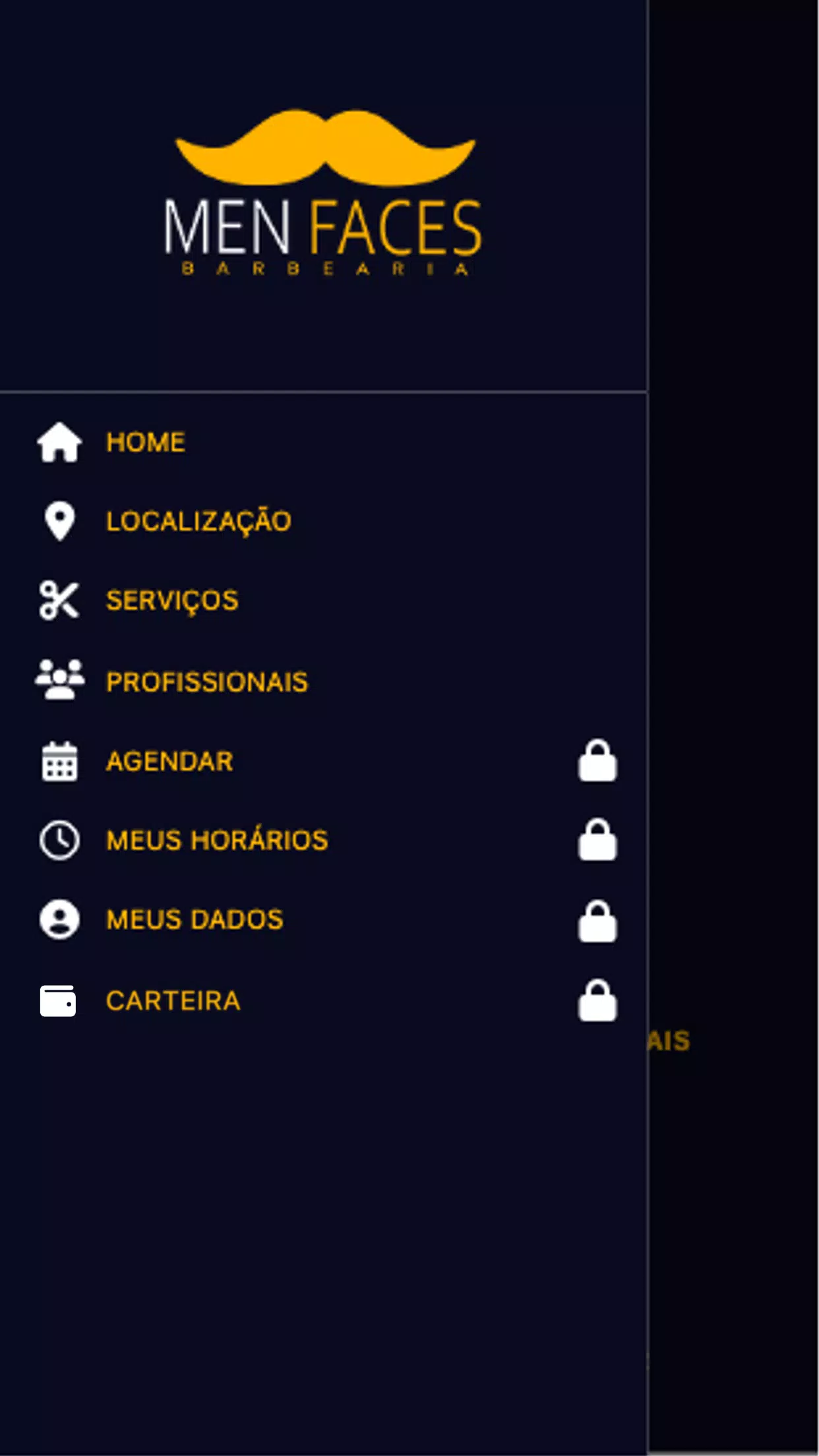 Men Faces Barbearia Captura de tela 2