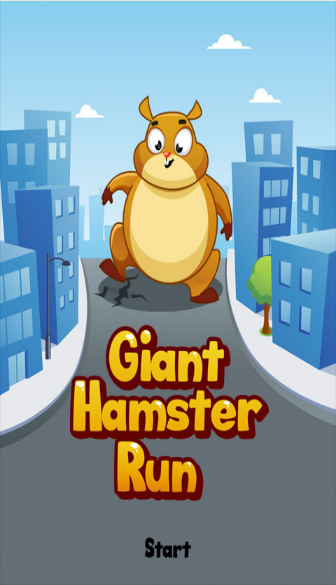 Giant Hamster Run ဖန်သားပြင်ဓာတ်ပုံ 1