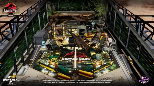 Zen Pinball World Debuts Six New Tables Inspired by Iconic Films Including Jurassic Park