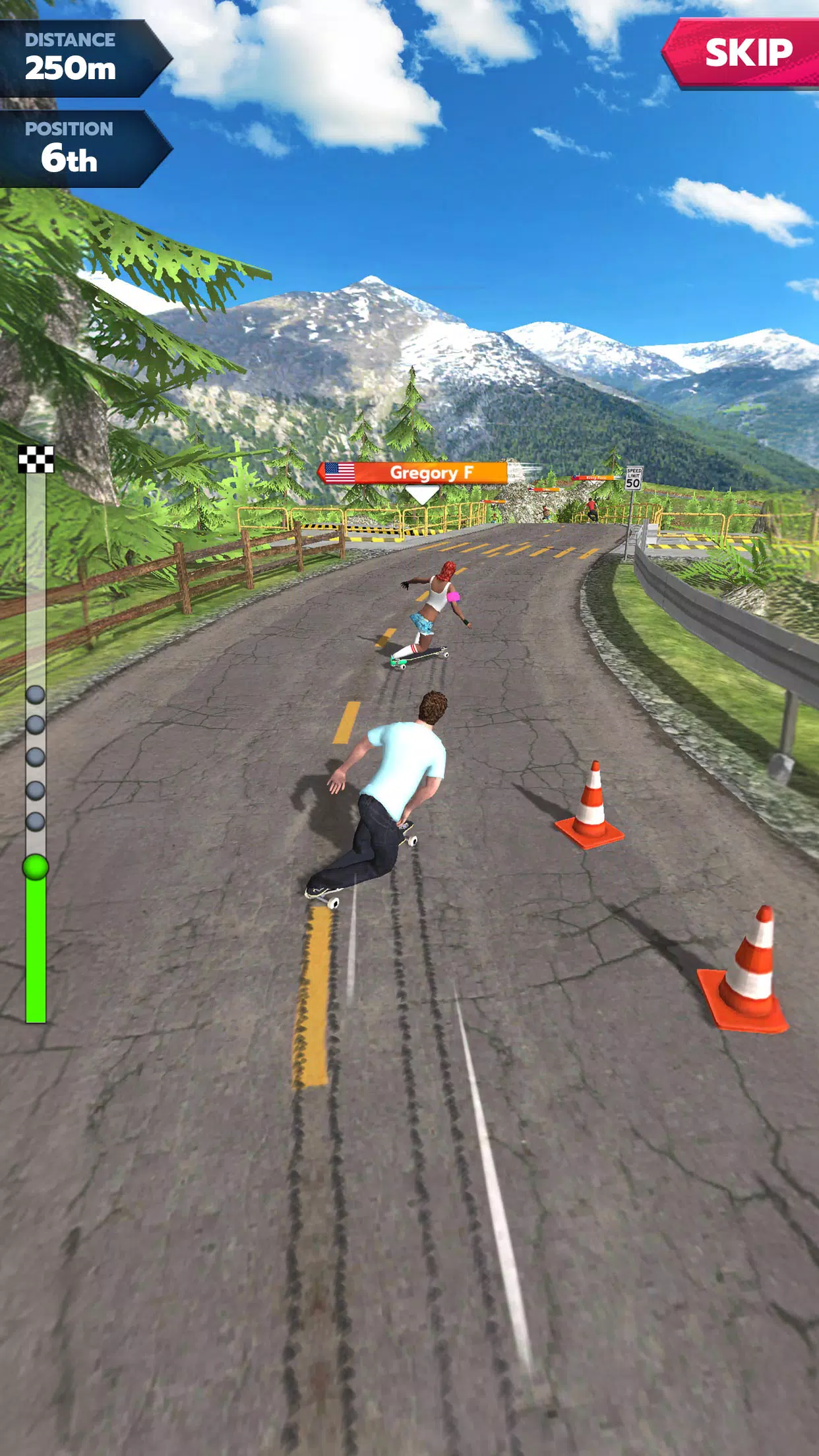 Downhill Race League Captura de tela 3