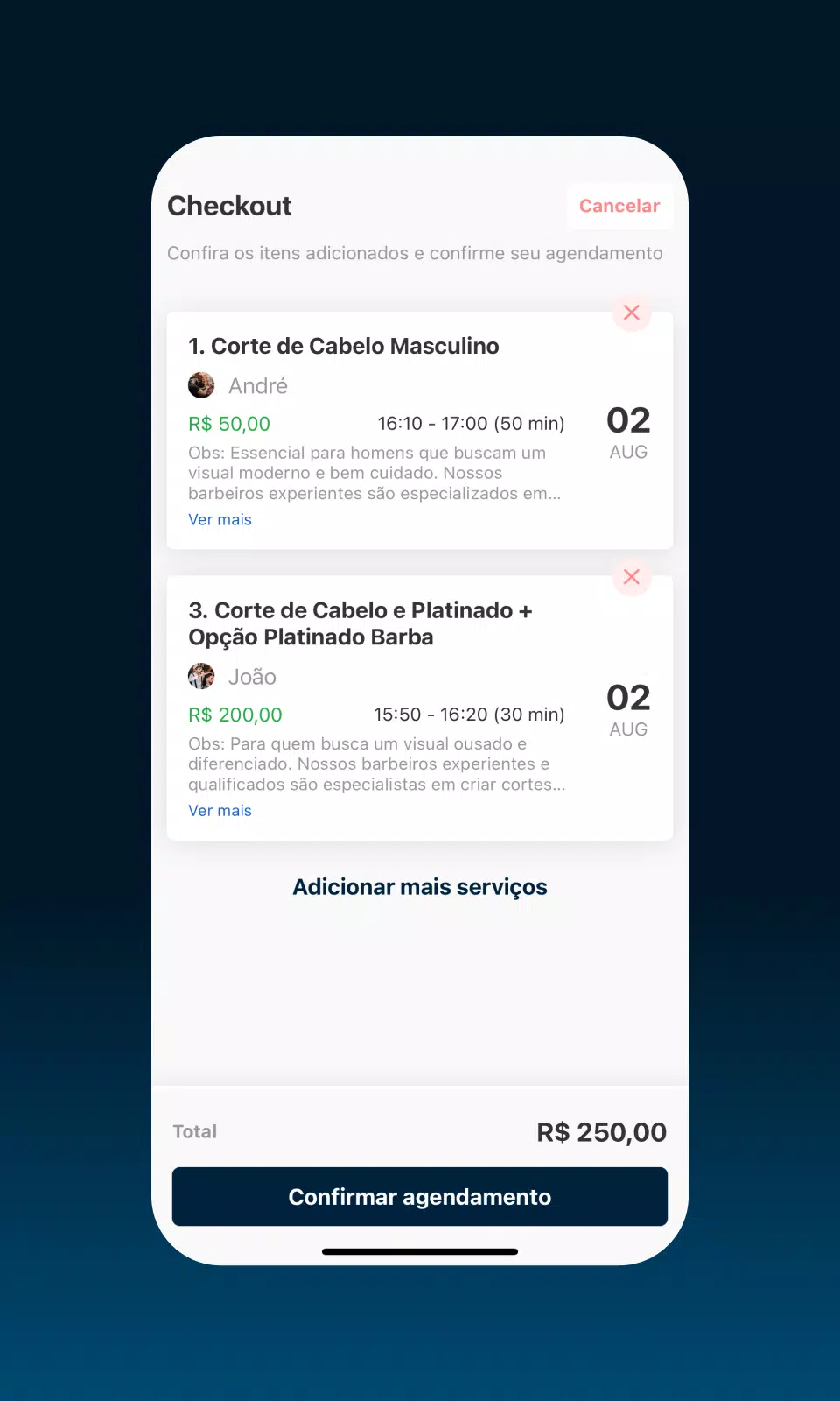 AppBarber: Cliente 스크린샷 4