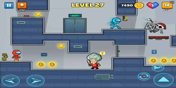 Red Blue Stickmen: Escape Game應用截圖第3張