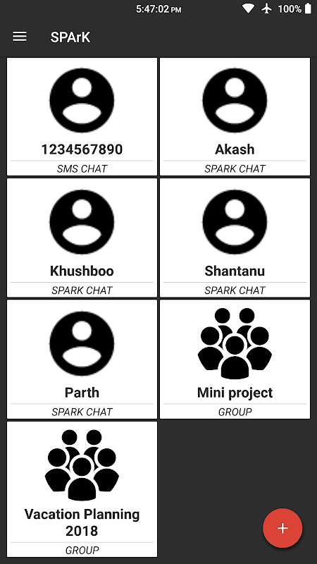 SPArK Messenger Tangkapan skrin 3