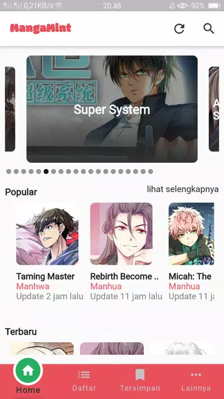 Schermata MangaMint - Baca Manga & Komik Bahasa Indonesia 1