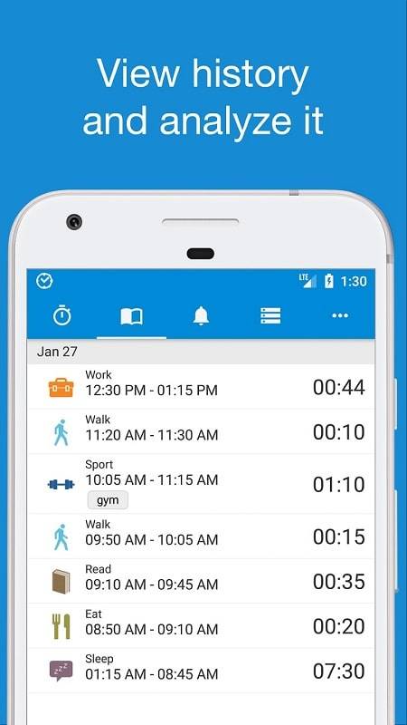 aTimeLogger Pro ภาพหน้าจอ 3