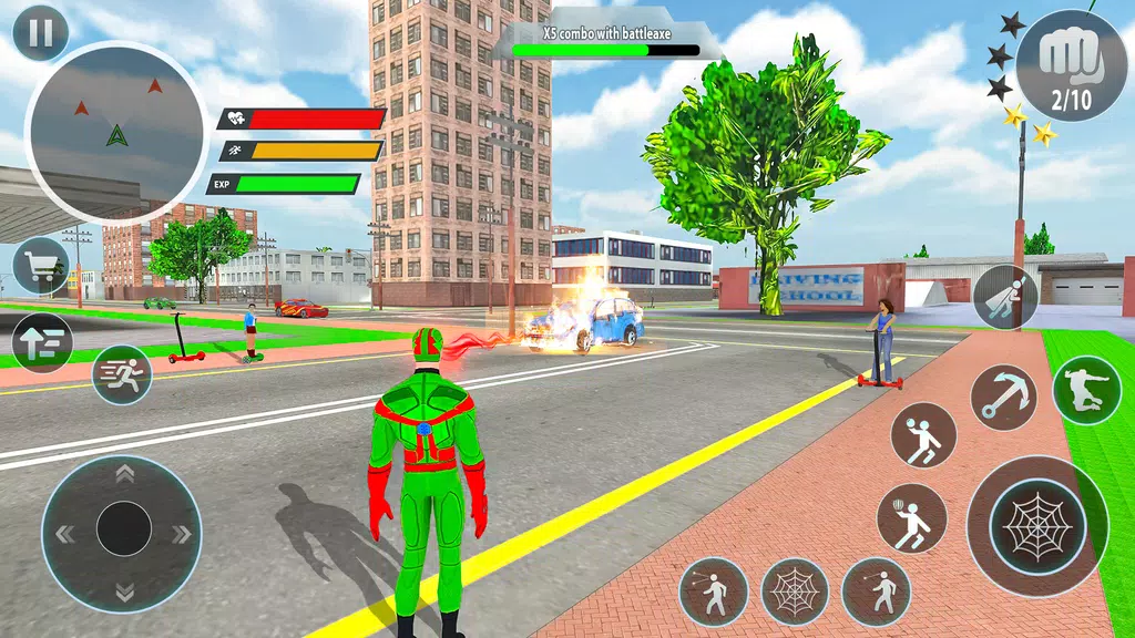 Police Robot Rope Hero Game 3d Скриншот 2