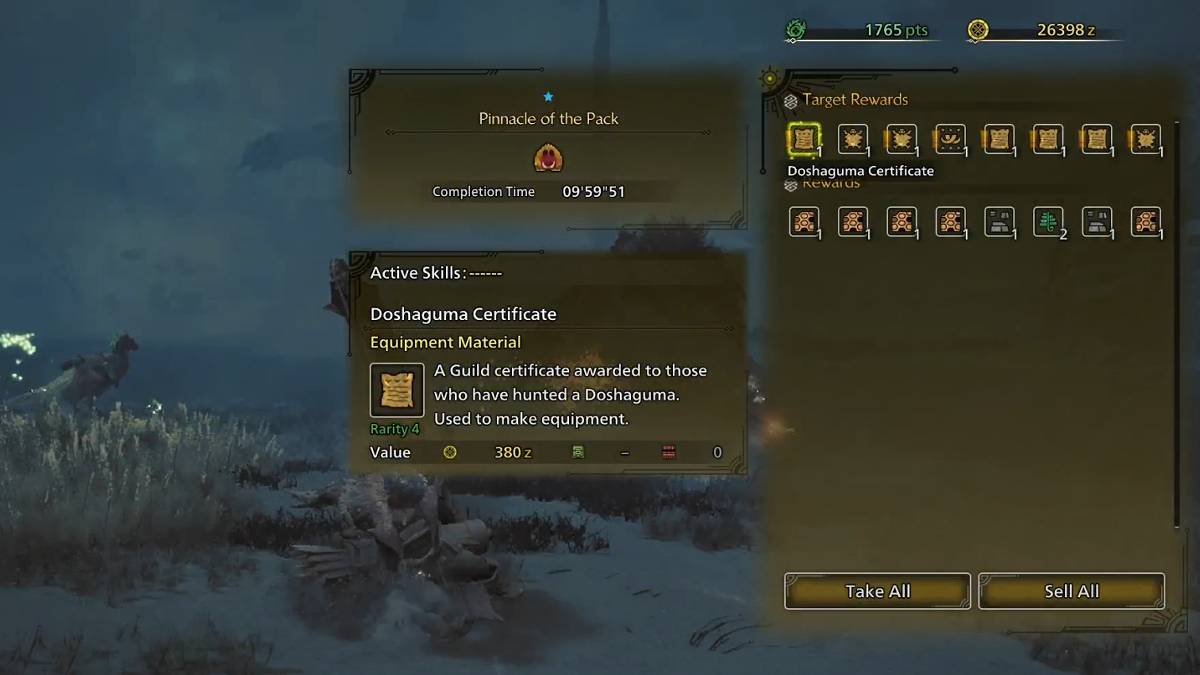 Dovahaguma Hunt သည် Monster Hunter Wilds အတွက်ရလဒ်