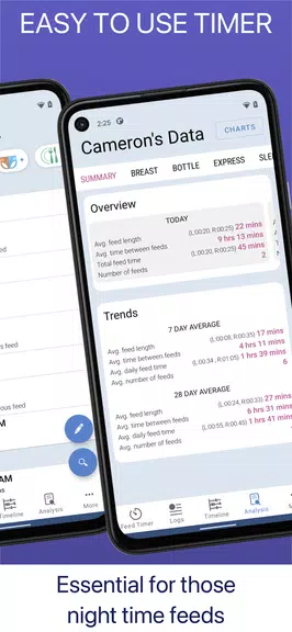 Baby Feed Timer, Breastfeeding スクリーンショット 2