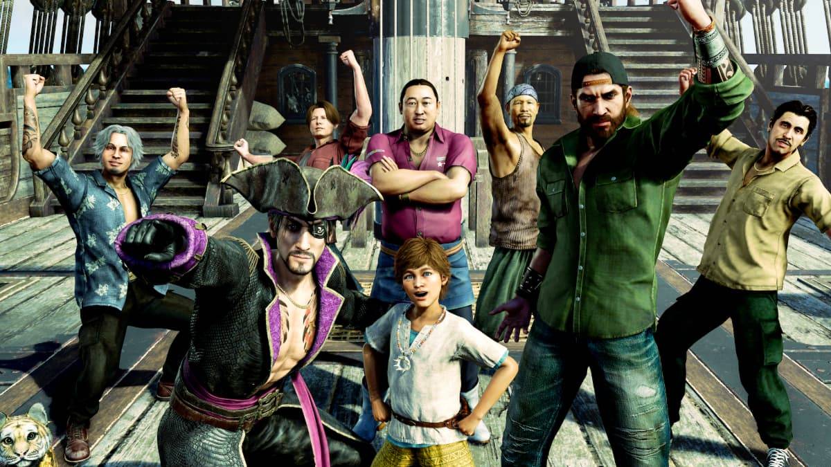 Mejores opciones tempranas de tripulación para Like a Dragon: Pirate Yakuza