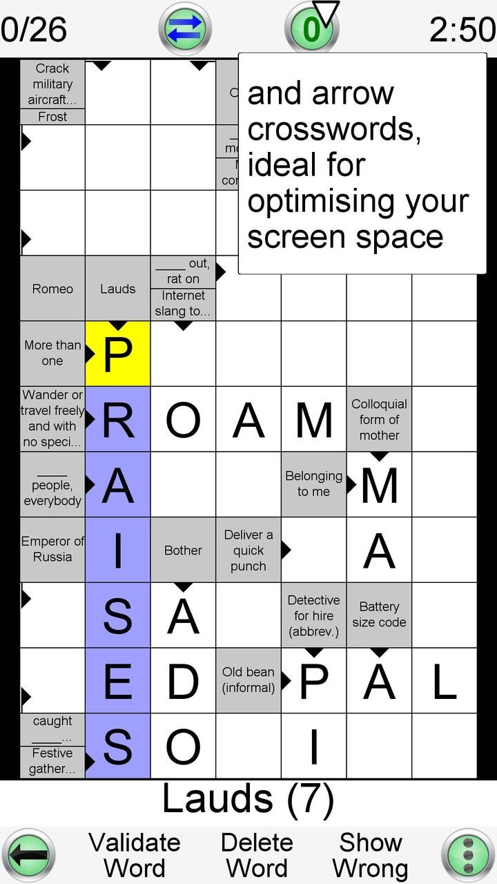 Barred Crossword Ekran Görüntüsü 3