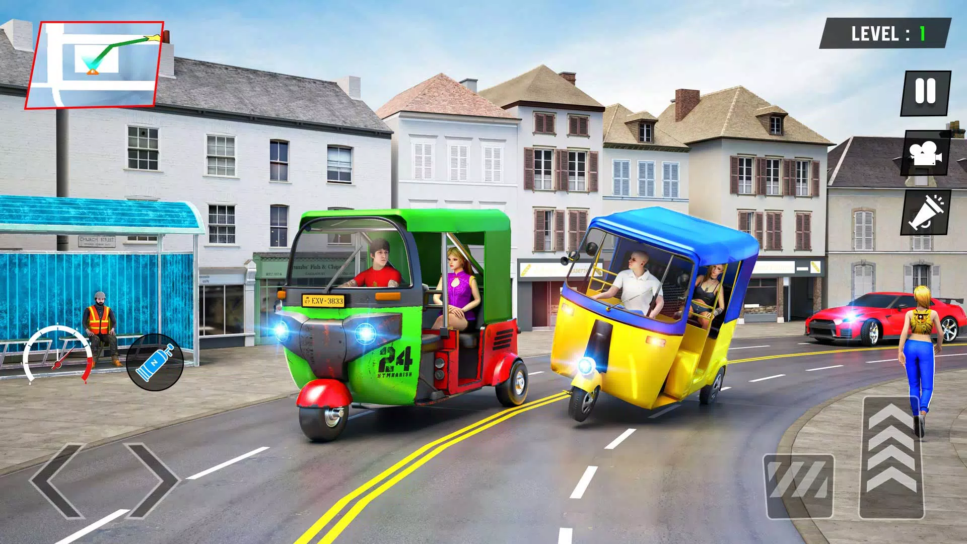 Tuk Tuk Rickshaw - Auto Game Скриншот 3