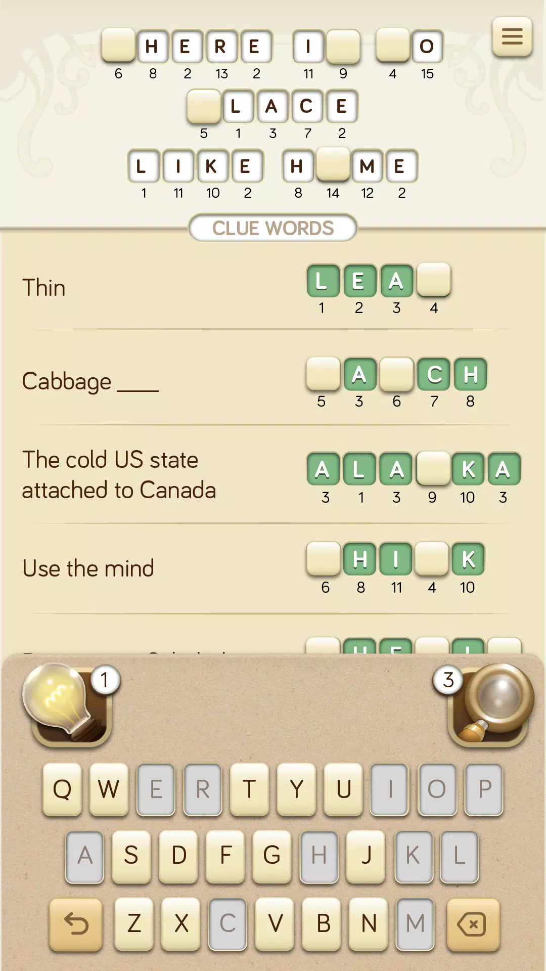 Logicross: Crossword Puzzle应用截图第4张